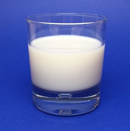 Glass of whole milk